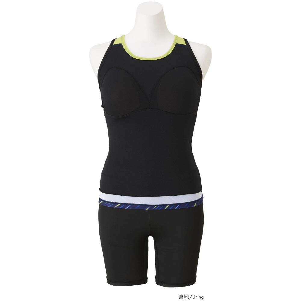Mizuno Gym Fitness Swimsuit Size Blue Women's (3/4 Length) N2JG984427, M,