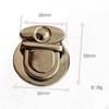 5 Pack Tuck Lock Clasp for Handbag and Wallet Crafting