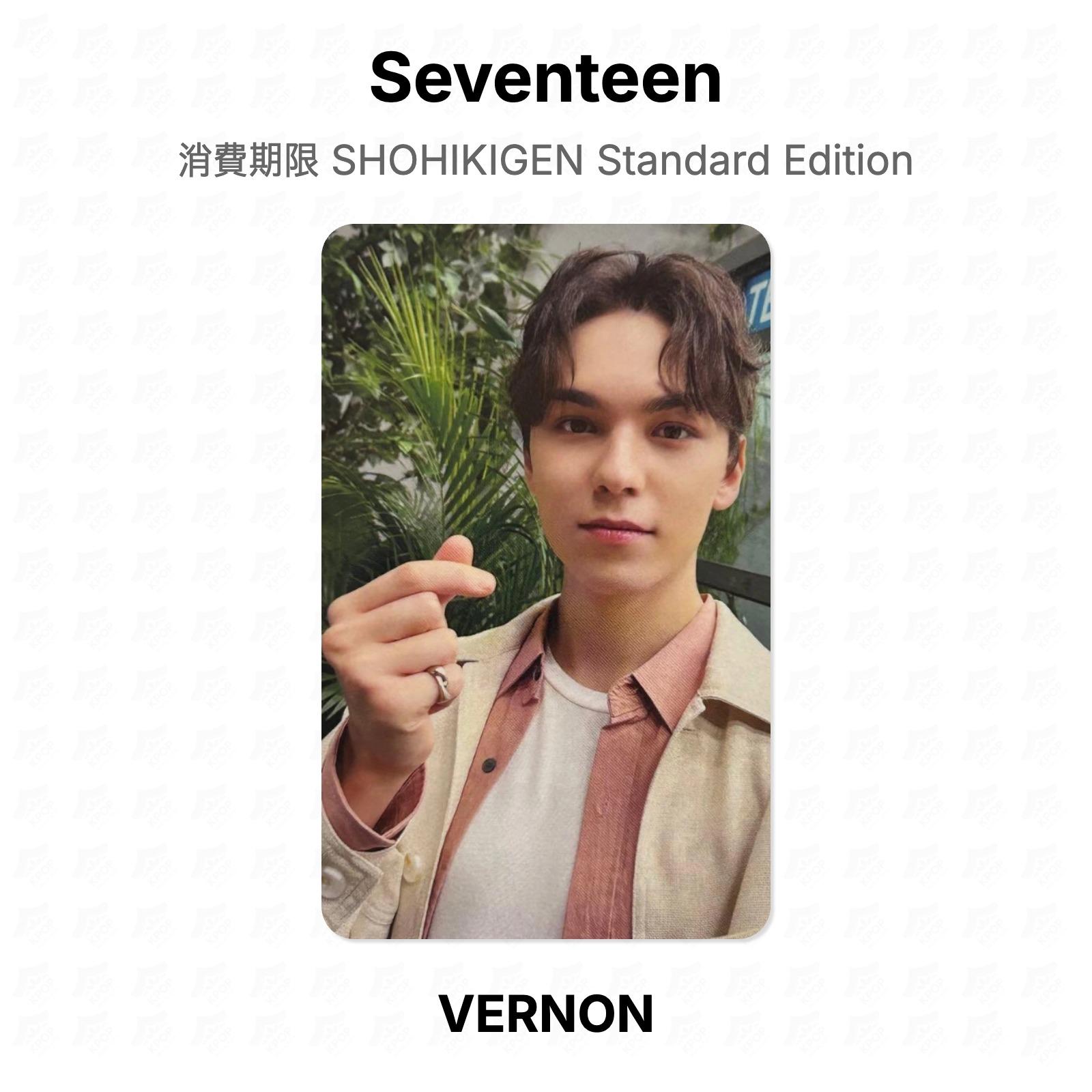 Seventeen SHOHIKIGEN Standard Edition Official Photocard VERNON