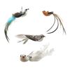 Cat Feather Toy Simulation Bird Stress Relief Portable Cat Feather Chasing Toy Refills