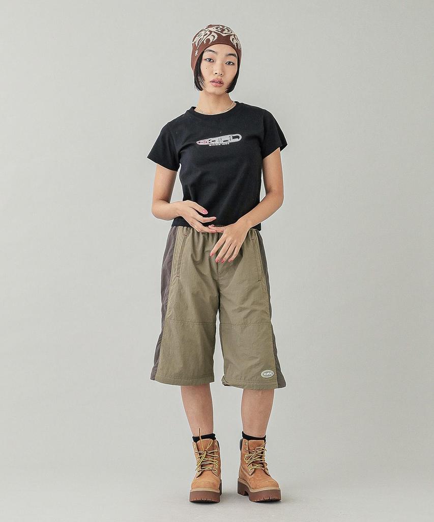 Casual CAPSULE LOGO BABY TEE BLACK X-girl S/S