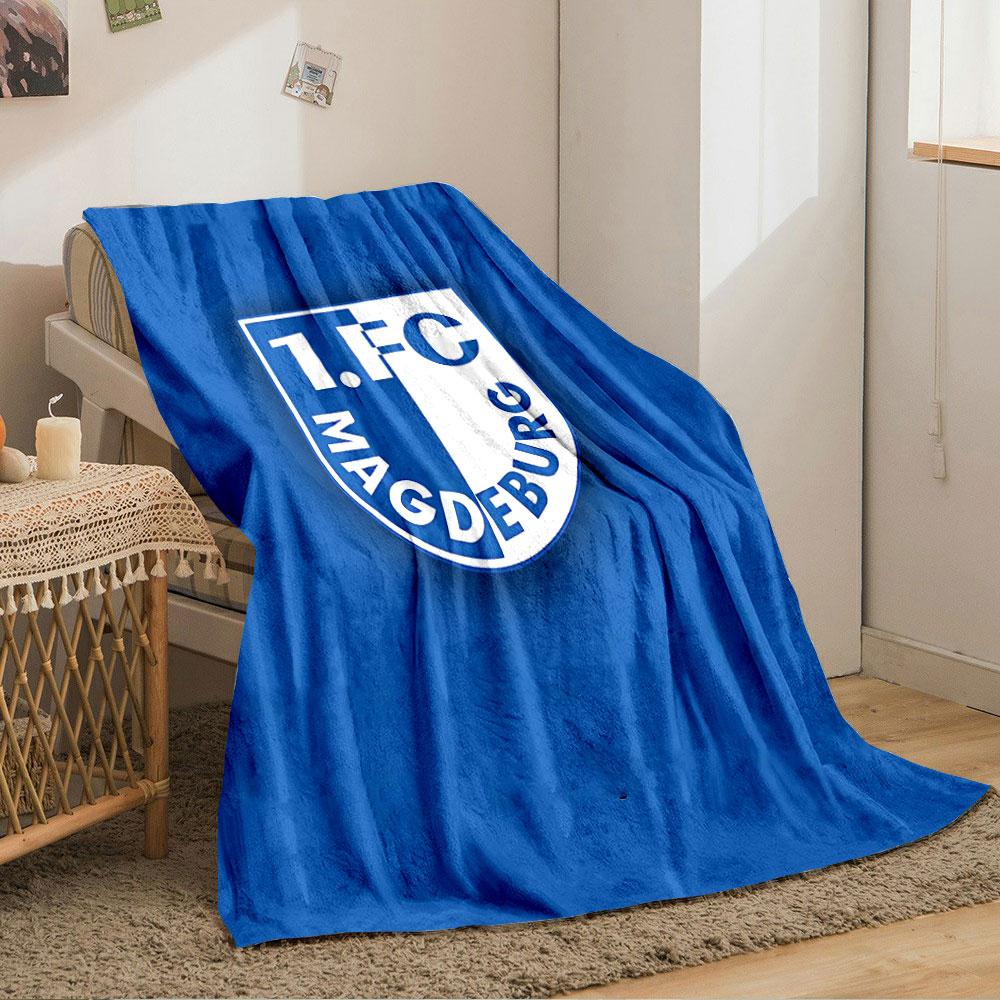 1.FC Magdeburg Logo Blanket for All Seasons Blanket Lunch Break Throw Gift