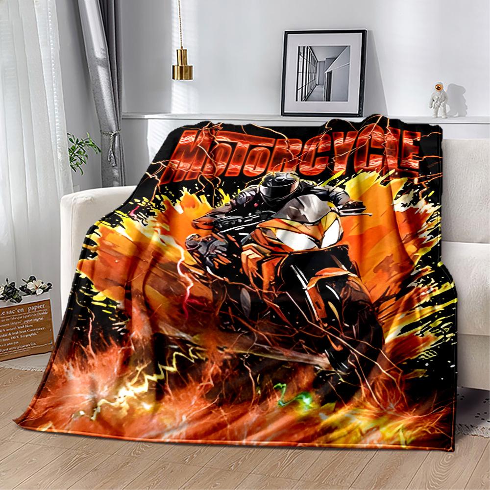 Motocross Adventure Sport Flanelldecke - Weich und geeignet für Sofas, Betten, Büros, Reisen, alle Jahreszeiten und das beste Geschenk für die Feiertage.