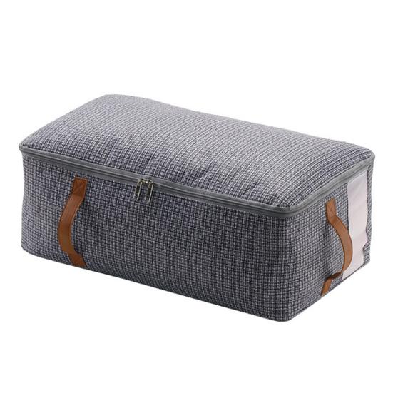 

Сумка для хранения одежды Yousheng с ручкой, застежкой-молнией, большой вместимости, прозрачное окно, подушка, пододеяльник, органайзер, сумка для хранения одежды M