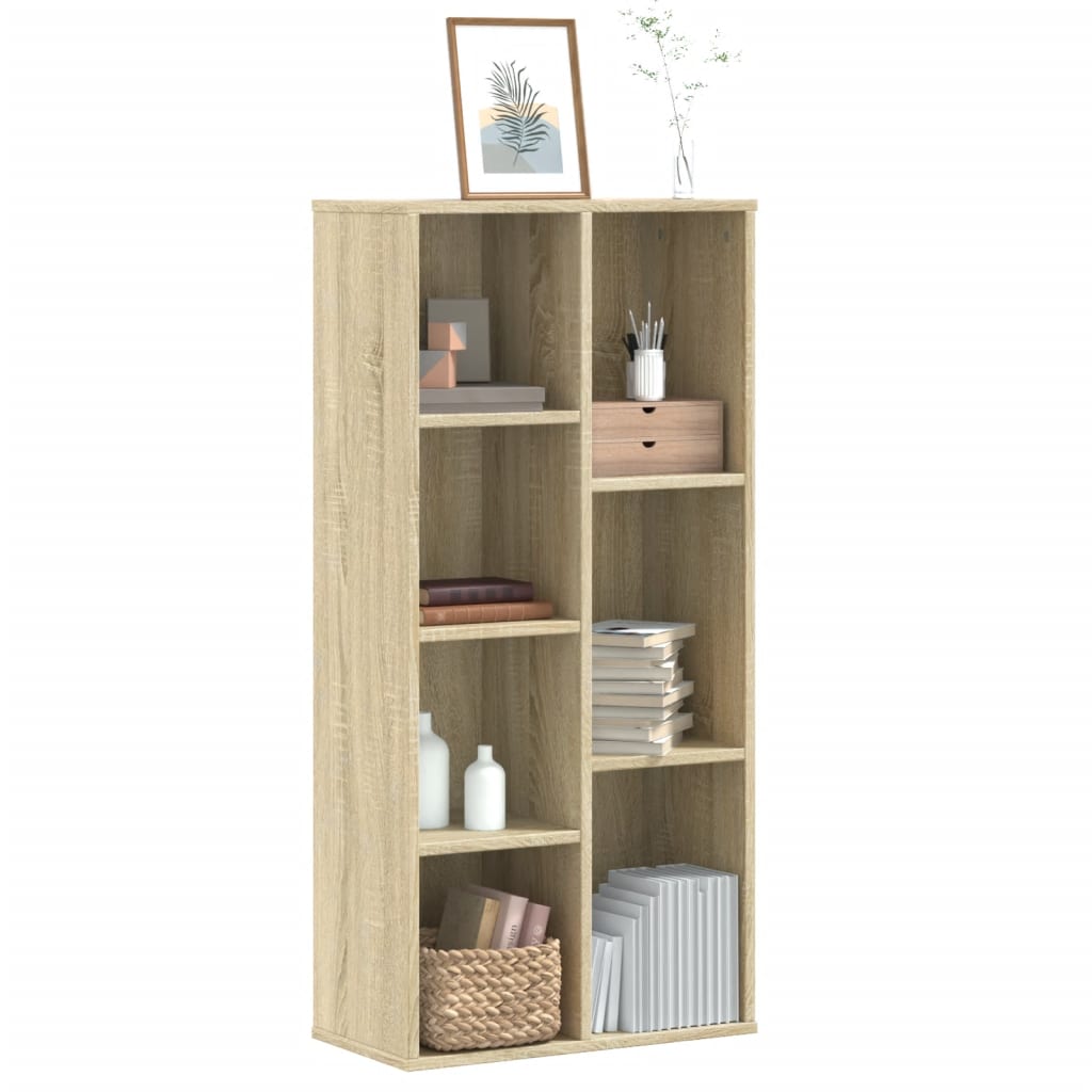 Vidaxl Regał, Dąb Sonoma, 50X25X105 Cm, Materiał Drewnopochodny