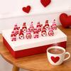30 Pcs Valentine's Day Gnomes Figurines Dwarf Statue Gifts For Anniversary Wedding Party Favors Valentine Tiered Tray Table Display Cake Decor Hide