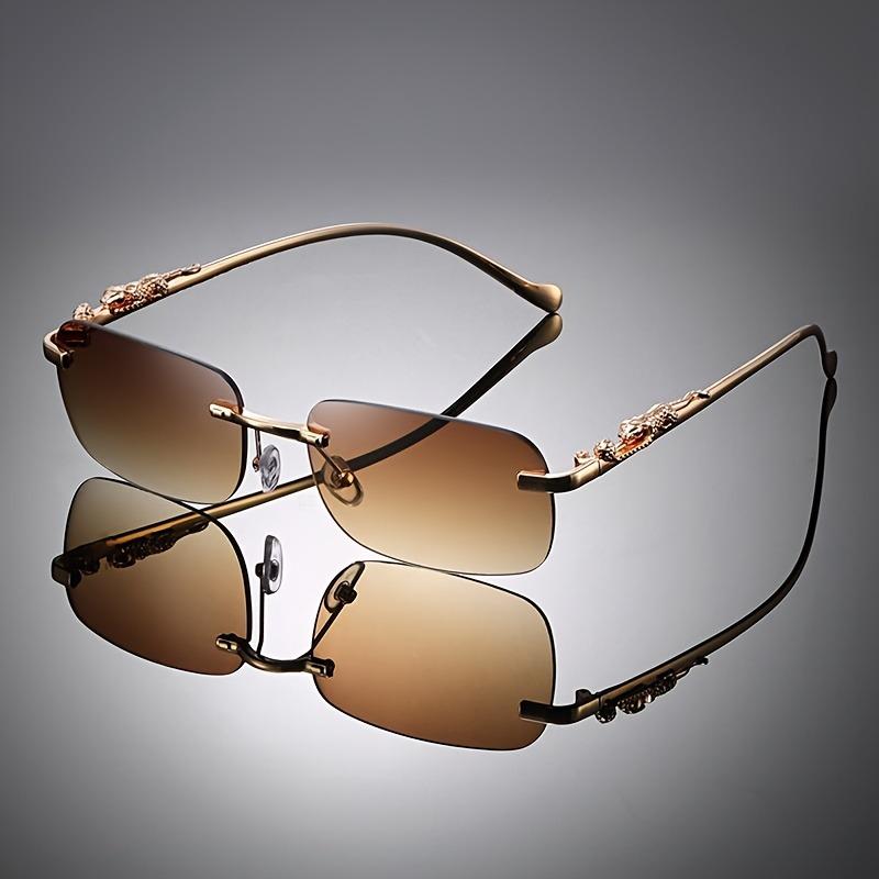 1 Piece of Retro Simple Frameless Square Fashionable Glasses for Both Men and Women's Birthdays As Well As Pography Props