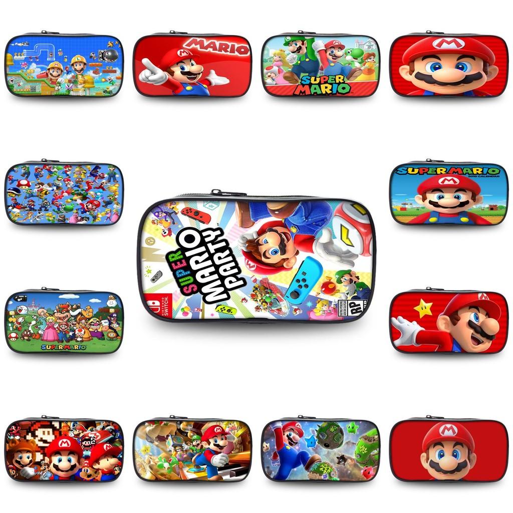 Super Mario Pencil Case Large Capacity Polyester Kids Stationery Organizer For Students