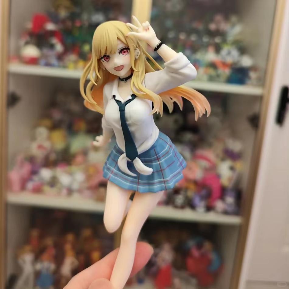 Original My Dress Up Darling Kitagawa Marin Action Figure School Uniform Standing Model Pvc Toy Gift For Anime Fans And Kids