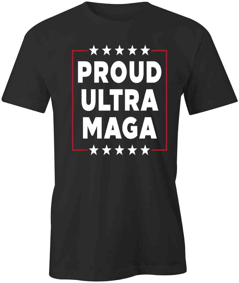 PROUD ULTRA MAGA TShirt Tee Short-Sleeved Cotton S1BSA966 TRUMP L