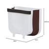 Astro Small Brown Folding Kitchen Trash Can with Hanging Holder (821-22)