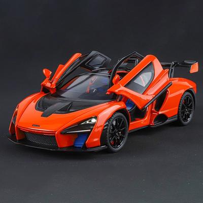 1:24 Mclaren Senna Super Racing Car Alloy Diecast Model Car Adult Collectibles Sound & Light Hobby Holiday Gifts With Boyfriend