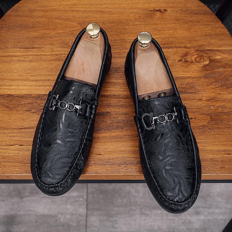 

Туфли Doudou мужские для вождения на одной педали мужские туфли на мягкой подошве повседневные кожаные туфли мужские туфли 44