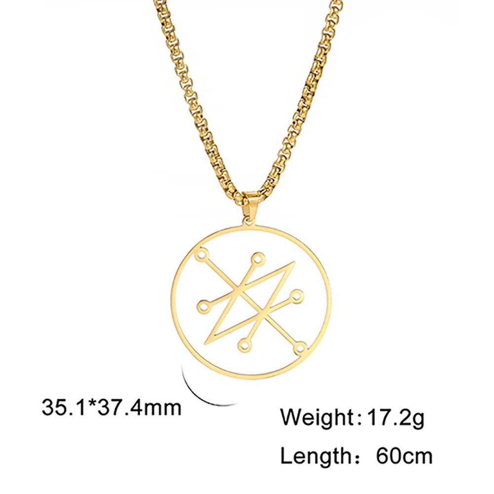 Halskette mit hohlem Löwenkopf-Anhänger aus Edelstahl, klassische Halskette mit Tierelementen als Geschenk für Frauen und Männer