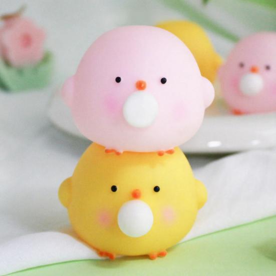 Bubble Animal Squeeze Toy Stress Relief Bubble Popping Chick Pig Toy Anti-Anxiety Stress Ball Portable Students Office Worker Desk Toy