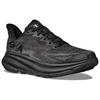 HOKA  Clifton 9 Triple Black Women Sneakers 1127896-BBLC