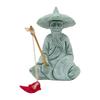 Cute Fisherman Statue Sandstone Garden Statue Micro Landscape Decor Dolls Statue  Living Room