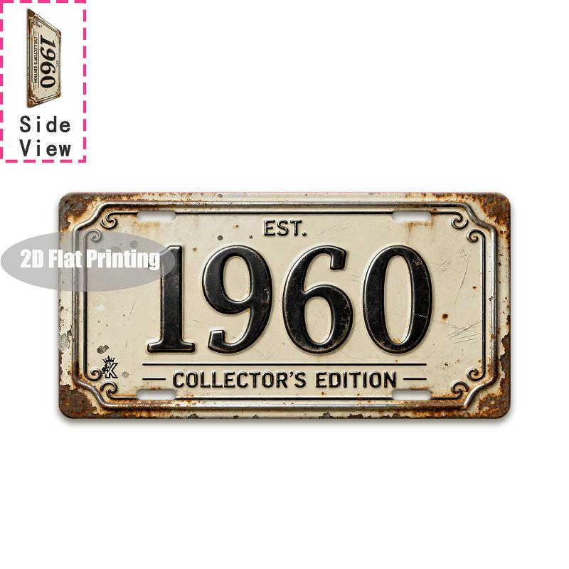 Vintage Stadt Deutsch Portugiesisch Jahr Landschaft Metall Kennzeichen Schild Retro 2D Flach Gedrucktes Zinn Schild Wanddekor für Zuhause Ba