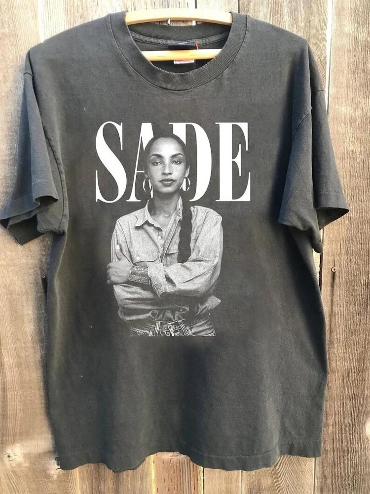Sade Adu Shirt Sade Adu World Tour Pop Music Unisex Tshirt Reprint S5XL SN68 Unisex T-Shirt XL