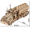 oil tank truck 3D Wooden Puzzle, Scale Model,DIY Model Kit, Handcraft Gift,Home Decoration,Mechanical Model Kit, Building Toy