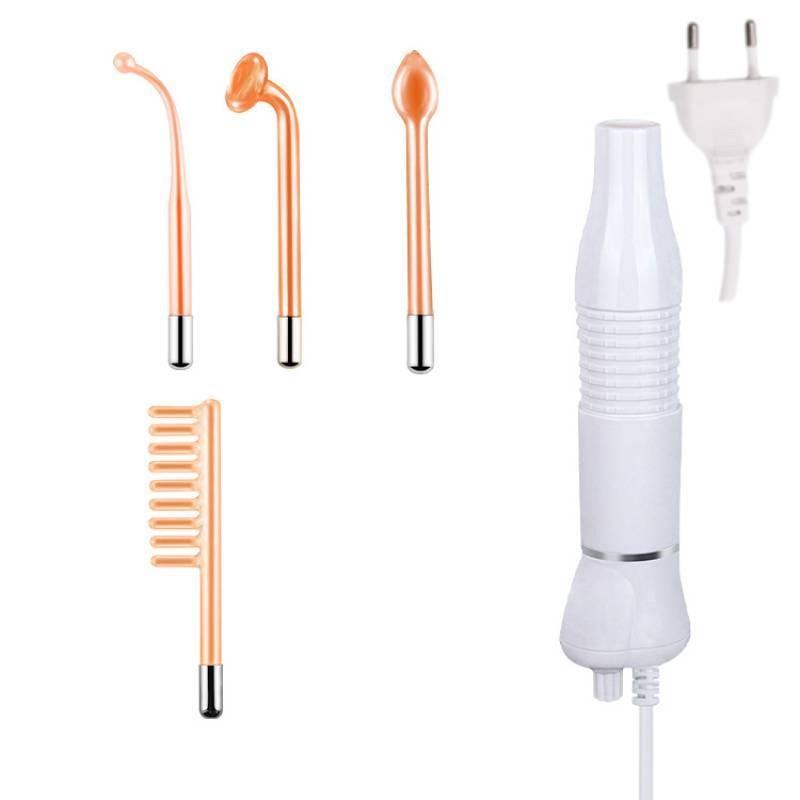 

High Frequency Facial Skin Therapy Electrode Wand Neon Acne Electrotherapy Orange EU