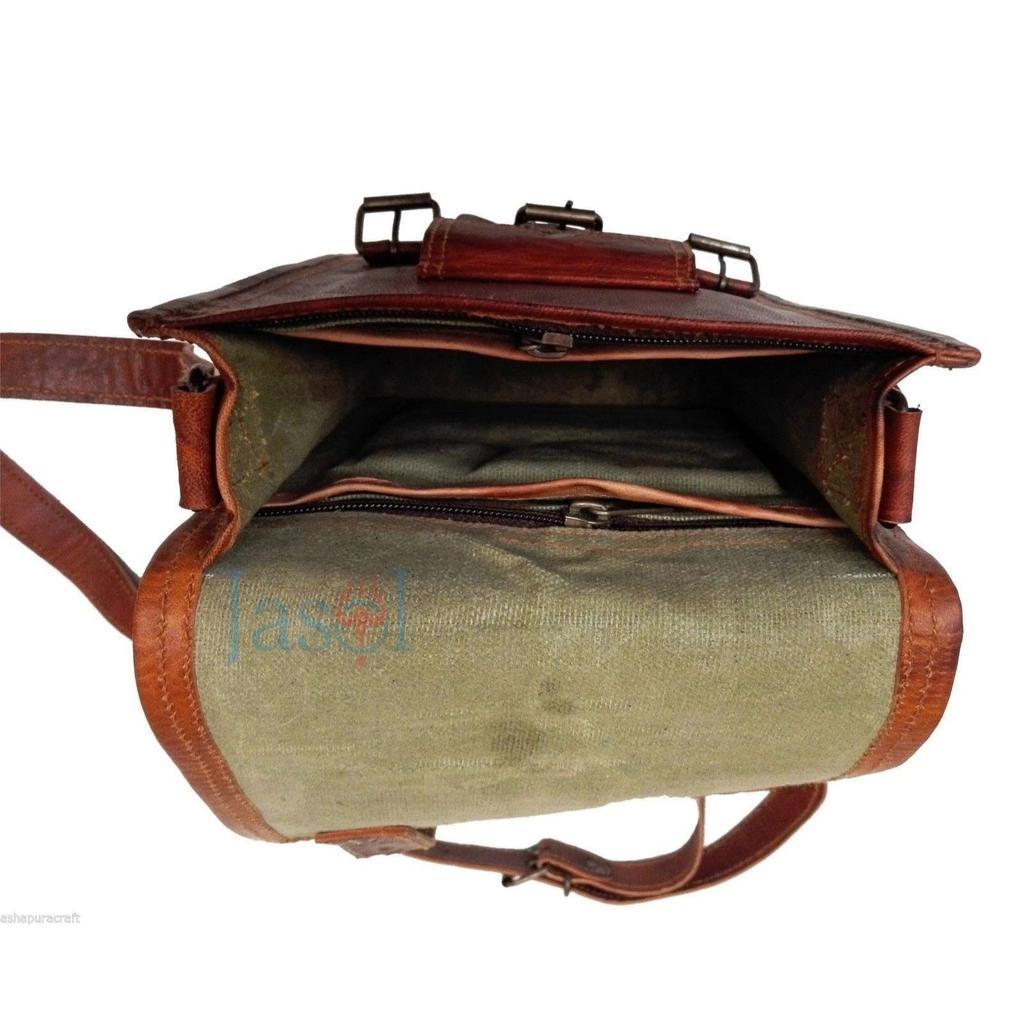 Unisex Genuine Leather Messenger Bag Tablet Bag Satchel Cross Body Bag Sling