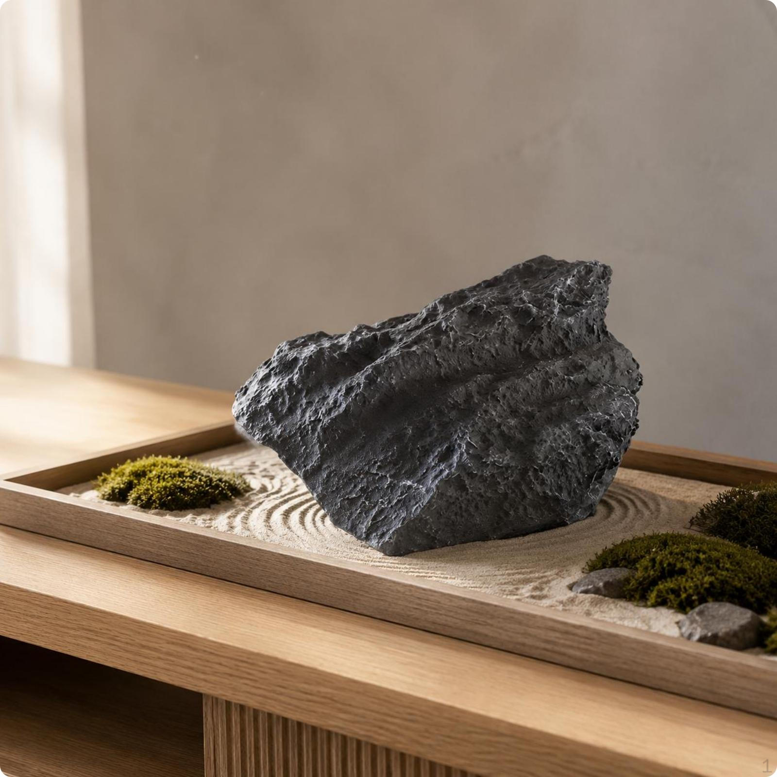 Hanging Faux Rock Sculpture Lightweight Foam Suspended Stone Decoration Realistic Look Artificial