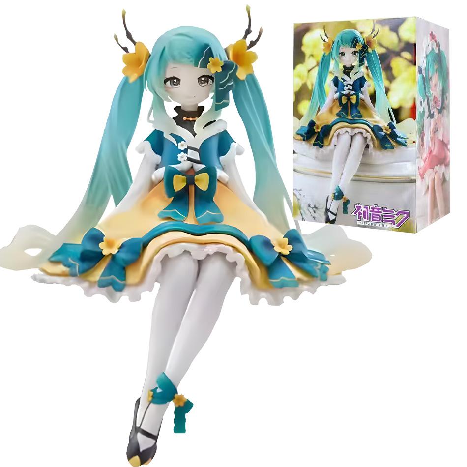 Miku Hatsune Figure Anime Girl Model Desktop Decor Collectible Doll Gift For Fans Future Vocaloid Statue Japanese Cute Kawaii Otaku