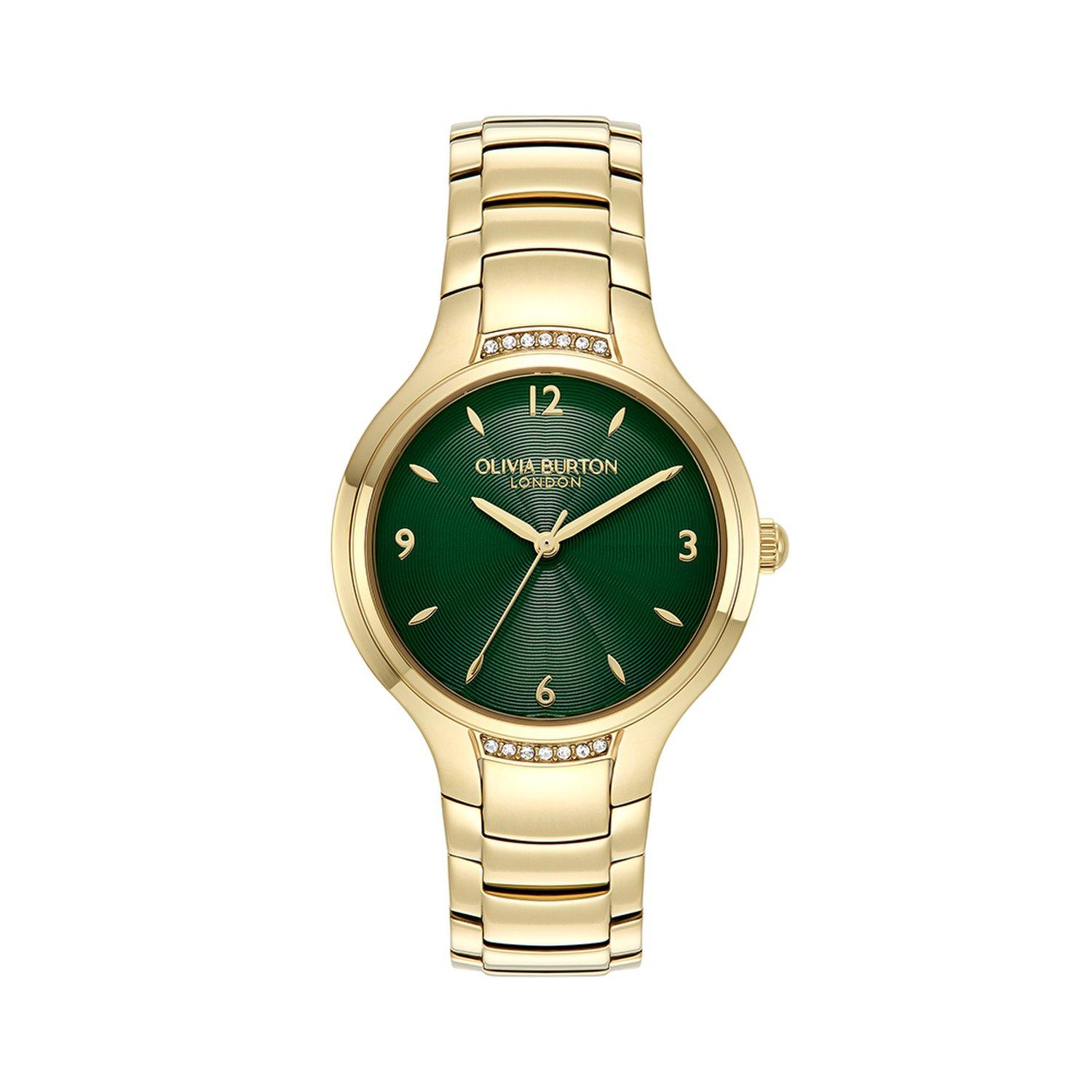 [Olivia Burton] GOLD GREEN LEA (24000209) Women s Watch