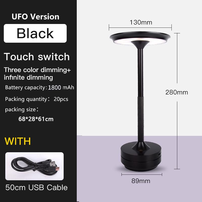 LED Charging Metal Table Lamp: High-End Atmosphere and Decorative Lighting