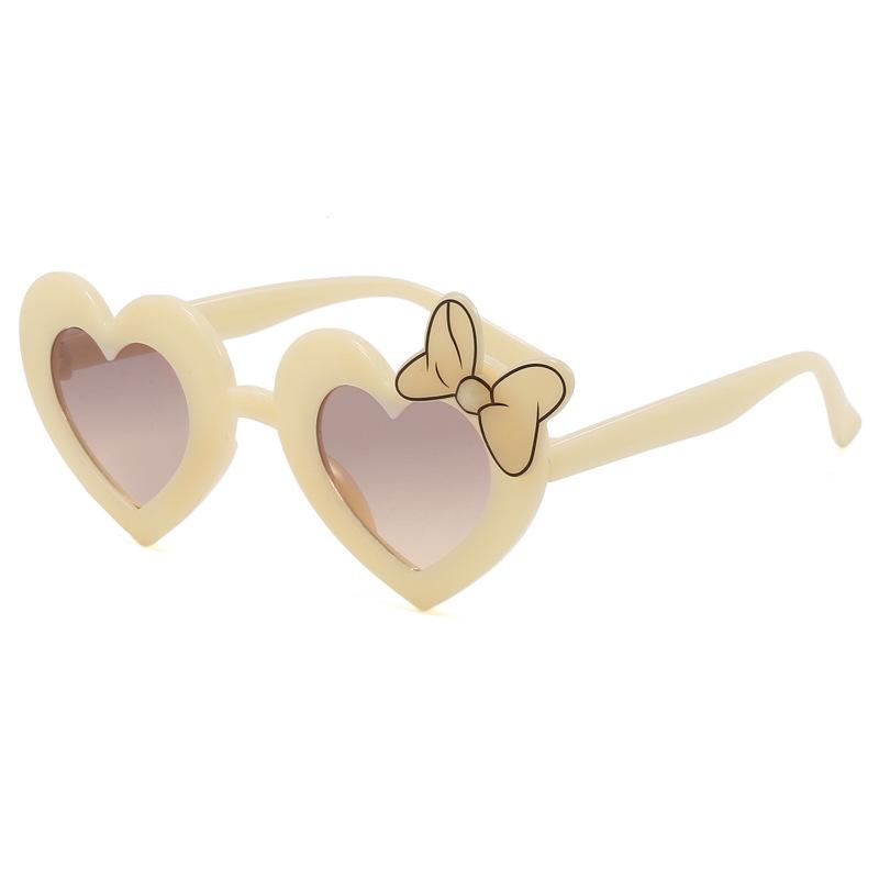 Children'S Cartoon Sunglasses, Blackout, Sunscreen, Cute Sunglasses, Girls' Baby Love Bow, Toy Glasses.