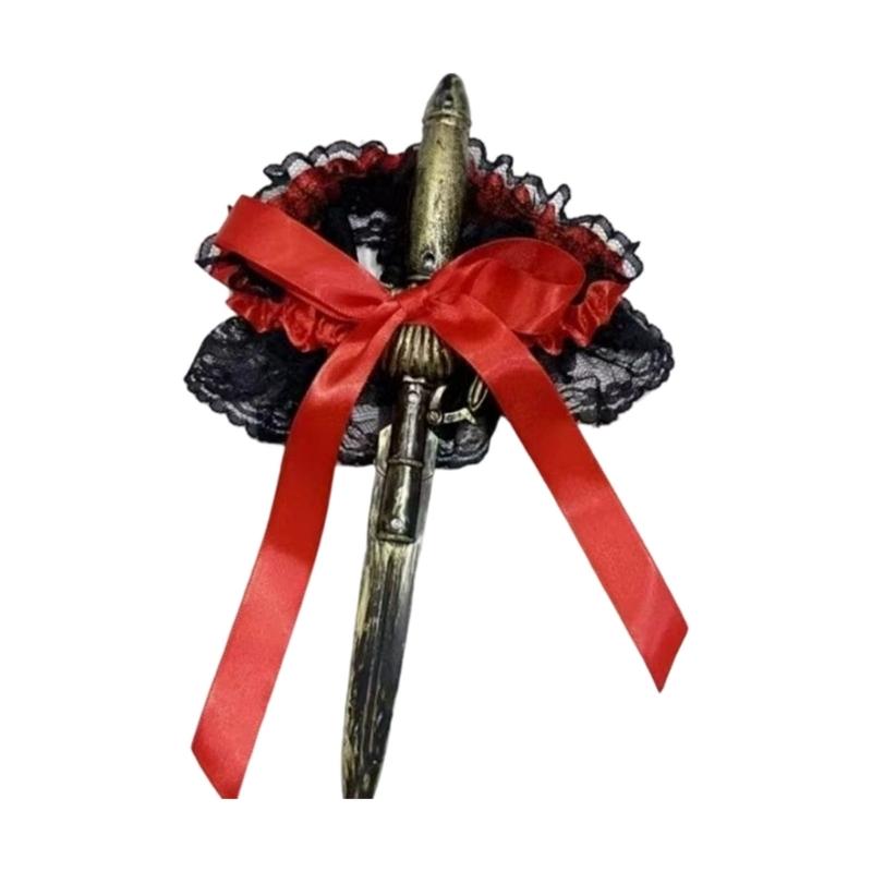 Halloween Flower Garter with Pirate Daggers Leg Rings Swords Leg Holsters for Women Halloween Pirate Dressing Up Props