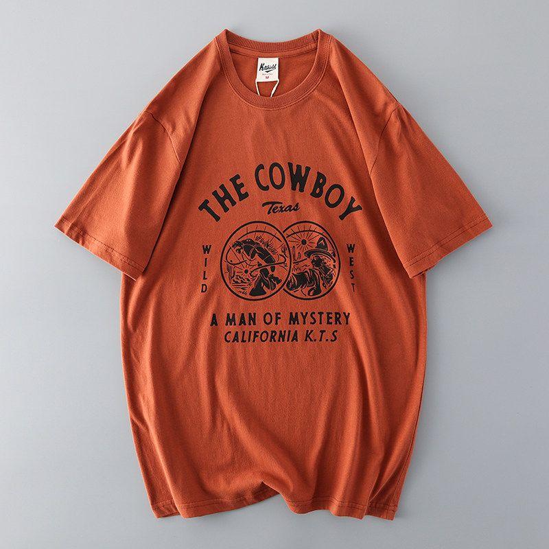 Trendy Retro Cotton Base Shirt Export Short Sleeve T-Shirt