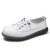 2022 White Soft Sole Low-Cut Casual Leather Sneakers - Trendy Korean Style for Spring and Autumn