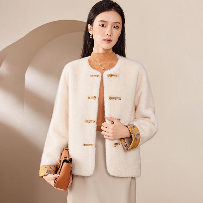 Kaiser Chinese Style Faux Fur Winter Coat for Women