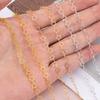 1Meter 3.2mm Necklace Heart Star Chain Gold Color Copper Link Chains Bracelet for Jewelry Making DIY Handmade Craft Wholesale