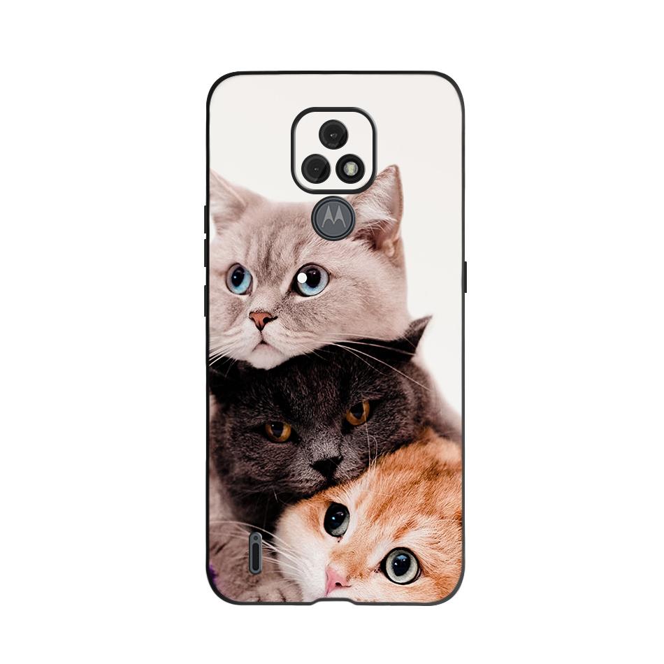 For Moto E7 Case Silicone Soft TPU Phone Cover For Motorola Moto E7 Power E 7 Case Capa Moto E7 Plus Cute Fashion Funda Bumper