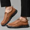 Leather Casual Shoes For Men Flat Platform Walking Shoes Outdoor Footwear Loafers Breathable Sneakers Handmade Shoes