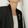 Personality Brooch Slim Waist for Women Pant Waist Reduction Full Zircon Pin Fixed Clothing Adornment Accessory Anti-emptied