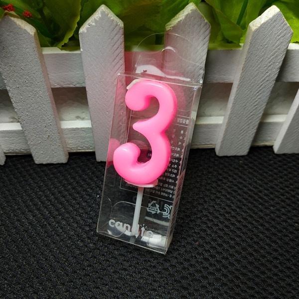Paraffin Wax Art Candle Birthday Number Shaped Candles