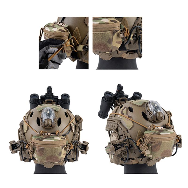 Tactical Helmet Storage Pouch Portable Night Vision Battery Holder Counterweight Bag for Wargame Training
