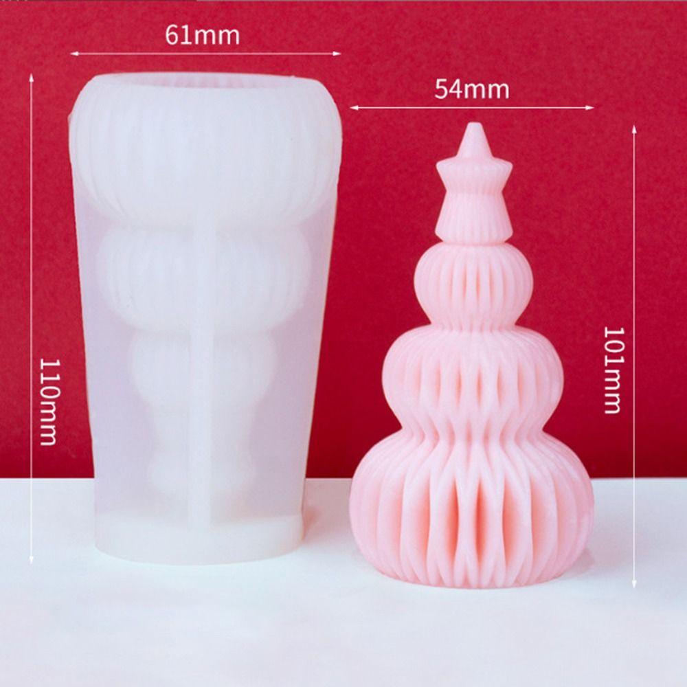 3D Christmas Tree Cake Resin Mold Epoxy Resin Soap Mold Candle Silicone Mold  Handmade