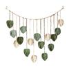 Side Wall Hangings Leaf Woven Tapestries Feather Tassels Bohemian Wall Decorations Leaf Art Decorations Wooden Beaded Garland