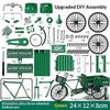 1 Set Vintage Bicycle Model Building Kits Metal Classic Retro Assembly Model Tricycle Kids Toys