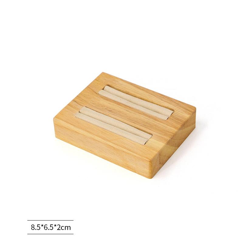 Handmade Pu Custom Rack  Rings Tray Showcase Display Storage Display Tray Made Jewelry Organizer