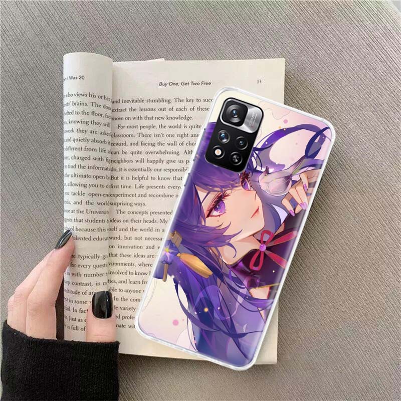 Genshin Impact Raiden Shogun gorące Etui na Telefon Dla Xiaomi Redmi Note 14 Pro 12 Plus 12S 10 11 Pro 4G 5G 9T 9S 8T 10S 11T 11S 11E 9