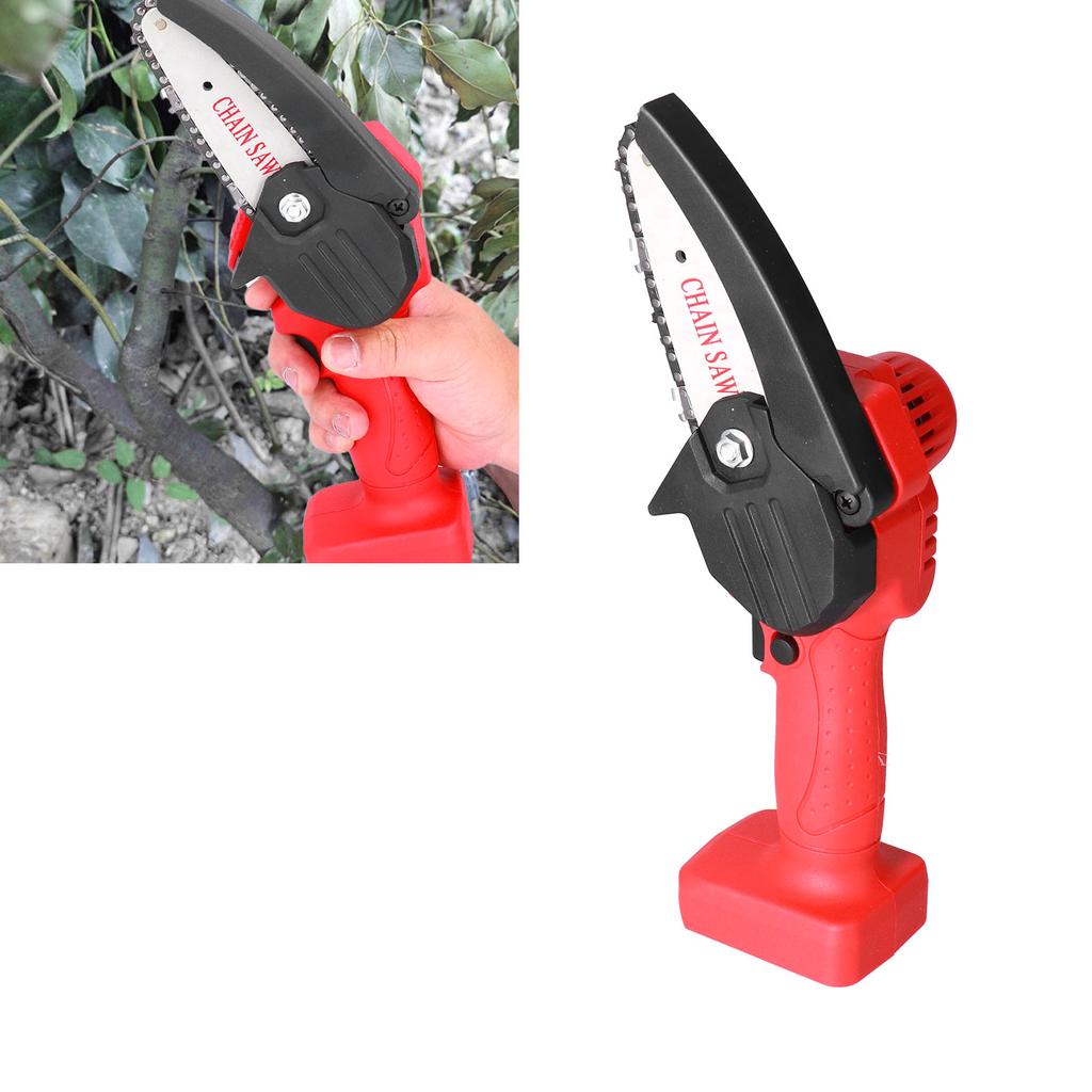 Chainsaw Rechargble Cordless Electric Chainsaw Wood Cutting Pruning Chain Saw for Garden