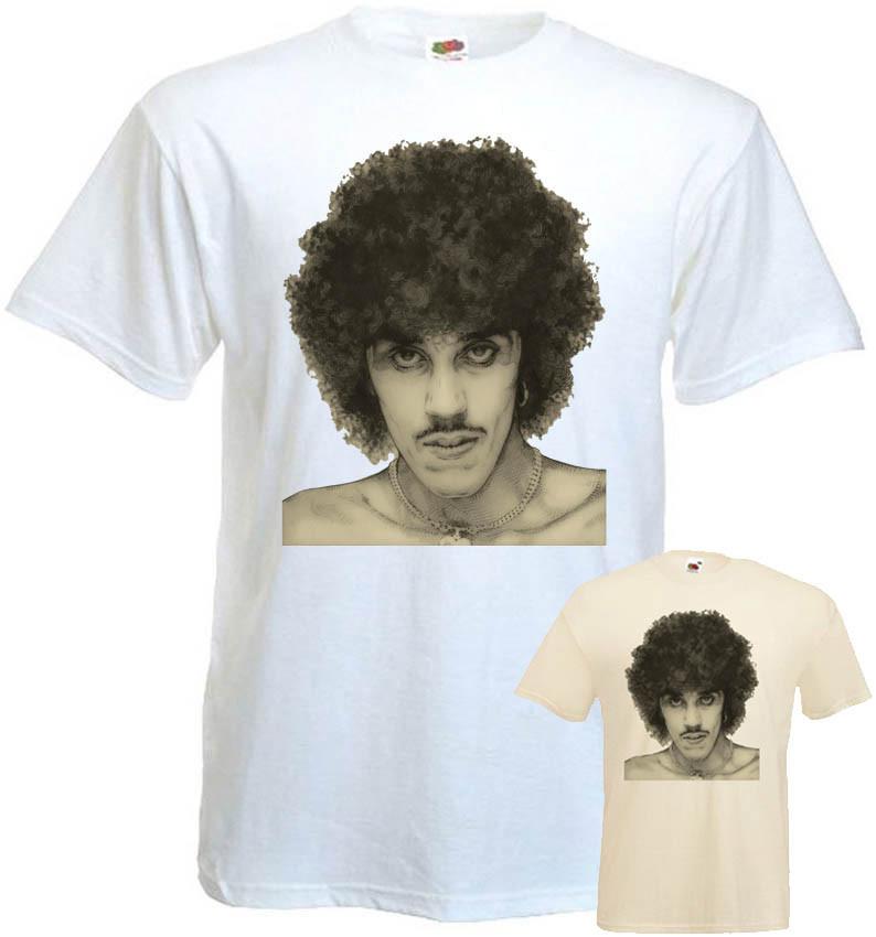 26 Thin Lizzy Phil Lynott - Poster V4 T-shirt White Natural All Sizes S-5XL Unisex T-Shirt