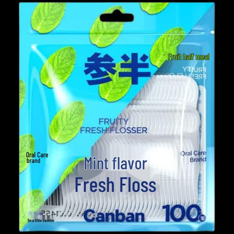 Semiben Fruit & Mint Dental Floss Picks (300 Count)