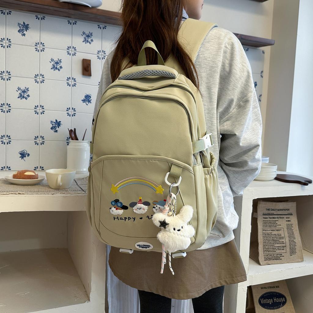 Schoolbag1011 High-value Sweet and Cute Backpack Student Large-capacity Schoolbag Lightweight Leisure Bag Outdoor Travel Backpack
